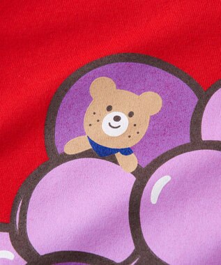 MIKI HOUSE HOT BISCUITS 【80-120cm】 フルーツモチーフ 半袖Tシャツ 赤