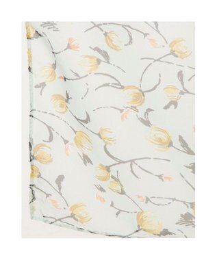 UNBILLION カシュネ cache nez / 花柄シフォンスカーフ サックスブルー