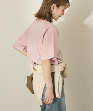 AMERICAN HOLIC カラーロゴTシャツ Navy