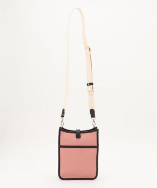 LA BAGAGERIE スクエアレザーミニショルダーバッグ ピンク