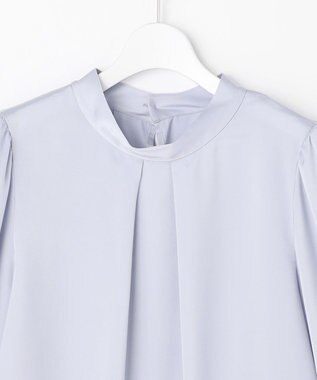 ANY SIS 【4WAY】長袖 ボウブラウス ライトブルー