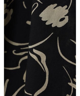 CRAFT STANDARD BOUTIQUE インド綿アソート柄シャツチュニック Black