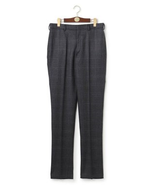 J.PRESS MEN 【ストレッチ / 洗える】トリートメントウールシェードブルーチェック スラックス グレー系4