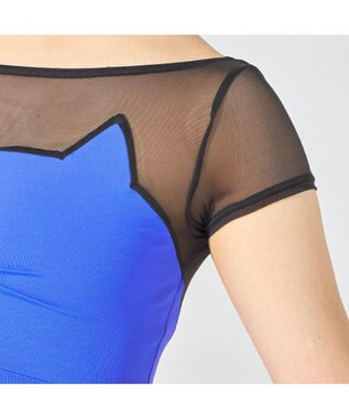 Chacott キャップスリーブレオタード ブルー