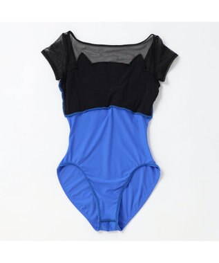 Chacott キャップスリーブレオタード ブルー