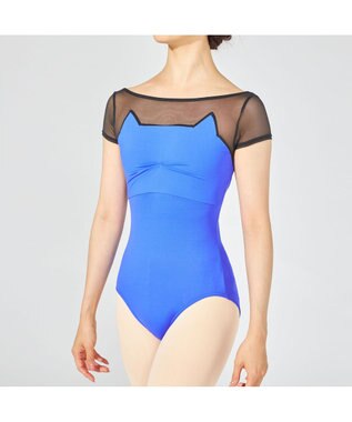 Chacott キャップスリーブレオタード ブルー