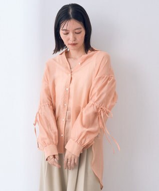 YECCA VECCA バックリボンシアーシャツ