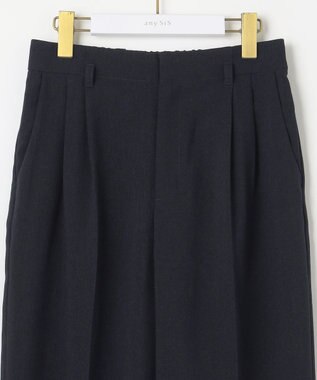 ANY SIS 【洗える】ドライオックスタック ワイドパンツ ネイビー