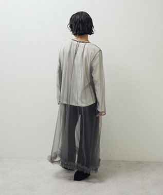 Green Parks ・ＥＬＥＮＣＡＲＥ　ＤＵＥ　チュールワンピース Charcoal Gray