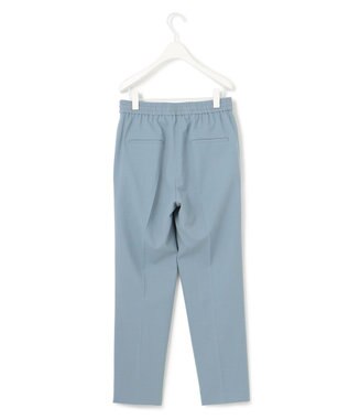 ICB 【洗える】ウール2WAYストレッチ ドロストパンツ ブルーシェイド系
