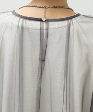 Green Parks ・ＥＬＥＮＣＡＲＥ　ＤＵＥ　チュールワンピース Charcoal Gray