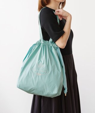 TOCCA 【A4サイズ対応・折りたたみ可】TRAVELING SUBBAG ロゴサブバッグ スカイブルー系