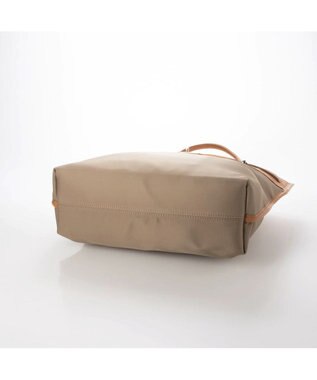 UNBILLION 【テレビ ドラマ着用アイテム】ペルケ perche / ナイロン牛革ヒネリ金具トートバッグ ベージュ