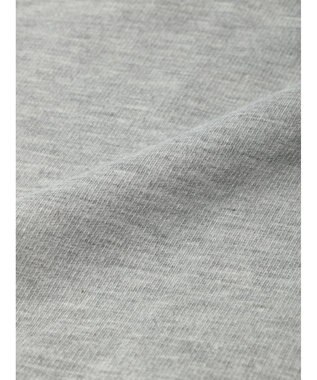 Green Parks ７分袖チュールドッキングロゴワンピース Gray Mixture