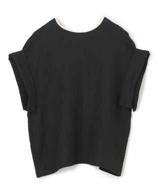 BEIGE， 【S-size】CHESTNUT / ノーカラーブラウス Black