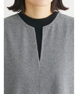 Green Parks 柄圧縮ポンチキーネックジャンスカ Black