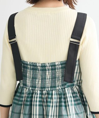 Green Parks ・ＳＵＧＡＲ　ＳＰＯＯＮ　チェックギャザーワンピース Green