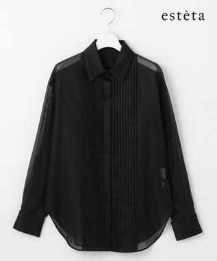 23区 【エステータ】コットンオーガンジー ドレスシャツ