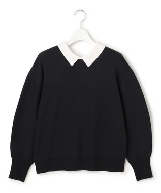 23区 【先行予約/WEB&一部店舗限定】バイカラーデザイン 2WAY ニット ブラック系