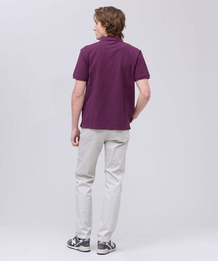 J.PRESS MEN コットンカノコオーバーダイ ポロシャツ パープル系