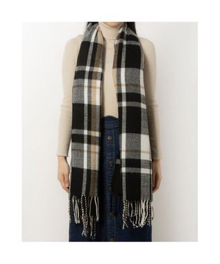 UNBILLION カシュネ cache nez / タータンチェックストール ブラック