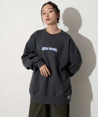 WEGO 【ユニセックス着用ITEM/MLサイズ展開/裏起毛】別注BENDAVISプランプロゴプルオーバー スミクロ
