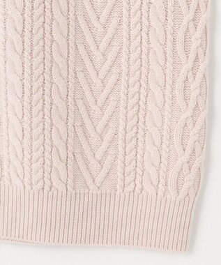 J.PRESS LADIES 【洗える】EIGER CORD アラン カーディガン アイボリー系