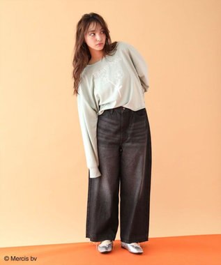 Green Parks Ｍｉｆｆｙ／フラワープリントミニ裏毛プルオーバー Green