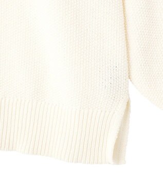 YECCA VECCA 2wayヘンリーネックルーズニット Ivory