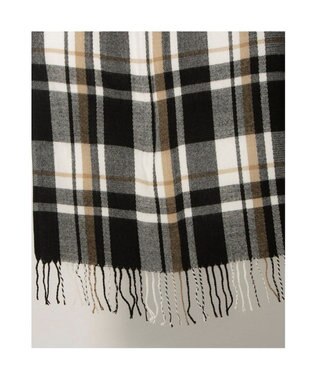 UNBILLION カシュネ cache nez / タータンチェックストール ブラック