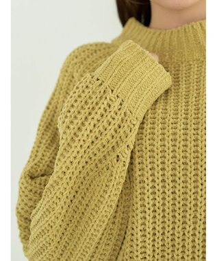 earth music&ecology マットモール片畦チュニック Yellow