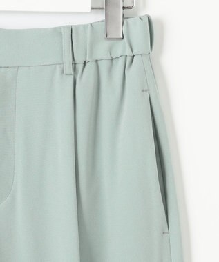 自由区 L 【セットアップ対応・洗える】トリアセジョーゼット  パンツ ライトグリーン系