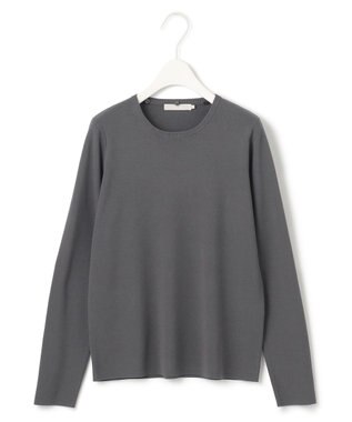 ICB 【洗える】 クロスコンビ ボウタイニット チャコール系