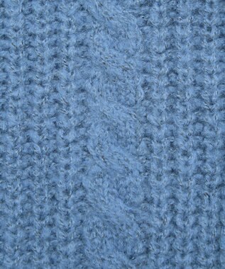 Green Parks 衿付きケーブルｚｉｐカーディガン Blue