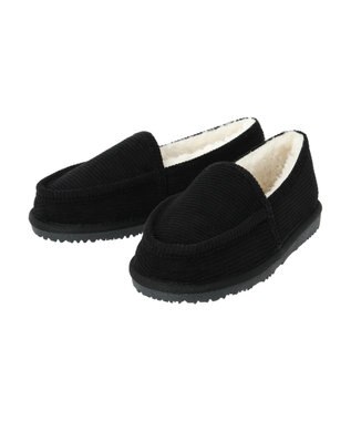 Green Parks ・ｒｉｃｈ　ｂｌｕｅ　ムートンスリッポン Black