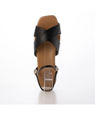 ing <ing>クロスベルトストラップサンダル ブラック