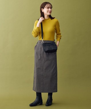 ANY L 【6色展開】フリルネックニット マスタード