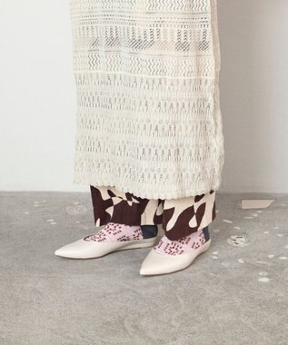 TRICOTE かぎあみ柄パンピーソックス 40MINT