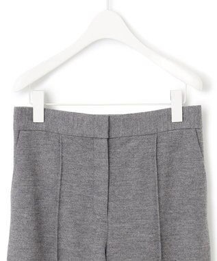 ICB ウールミルドジャージー ワイドストレートパンツ グレー系