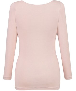 Wing あったかインナー オーガニックコットン混 やわらかくやさしい肌ざわり 【綿の贅沢オーガニック】 綿混 保温性 8分袖 長袖 秋 冬 EL4831ウイング／ワコール ラズベリー