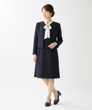 Pointer 日本製 本革バックルパンプス ブラック×ブラック(エナメル)