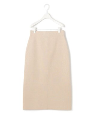 ICB 【洗える】 シャイニースムース ニットスカート ベージュ系