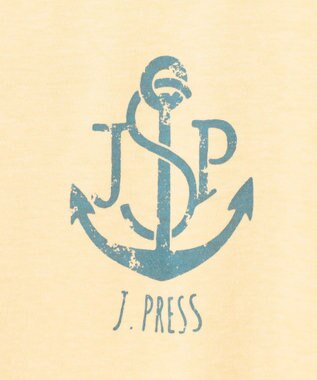 J.PRESS MEN 【NYUZELESS】アンカーグラフィック Tシャツ イエロー系