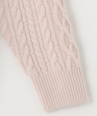 J.PRESS LADIES 【洗える】EIGER CORD アラン カーディガン アイボリー系