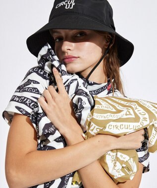 PW CIRCULUS 【UVカット / 吸水速乾 / 伸縮性抜群】【WOMEN】ゼブラ柄モック T ゴルフウェア レディース ブラック系5