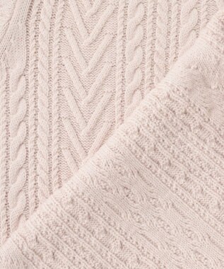 J.PRESS LADIES 【洗える】EIGER CORD アラン カーディガン アイボリー系