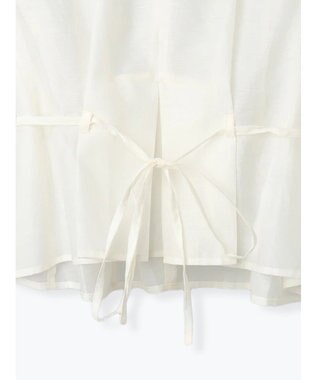 Te chichi ナローリボンシアーペプラムブラウス《2025Autumn catalog vol.2 item》 オフホワイト