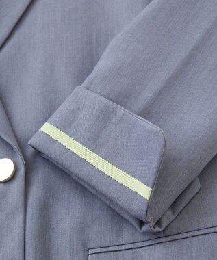 earth music&ecology ダブルテーラードジャケット 杢グレー