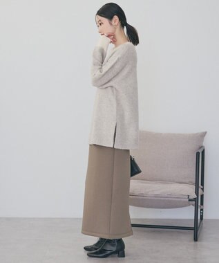 AMERICAN HOLIC ダンボールポンチスカート Gray Beige