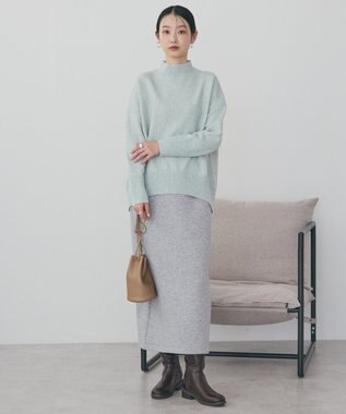 AMERICAN HOLIC ダンボールポンチスカート Light Gray Mixture